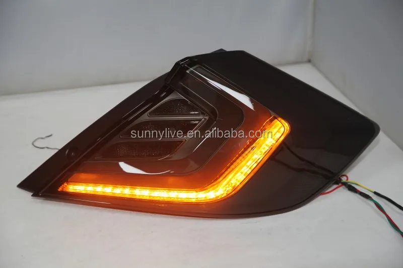 For HONDA Civic 10 gernareation LED Tail Light Year Smoke Black