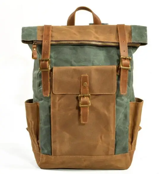 

TF 9120 best canvas travel hiking backpack from China, Army green