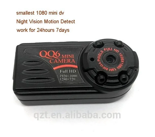

QQ6 Full HD 1080P Wide Angle Motion Detect Mini DVR IR video Camera