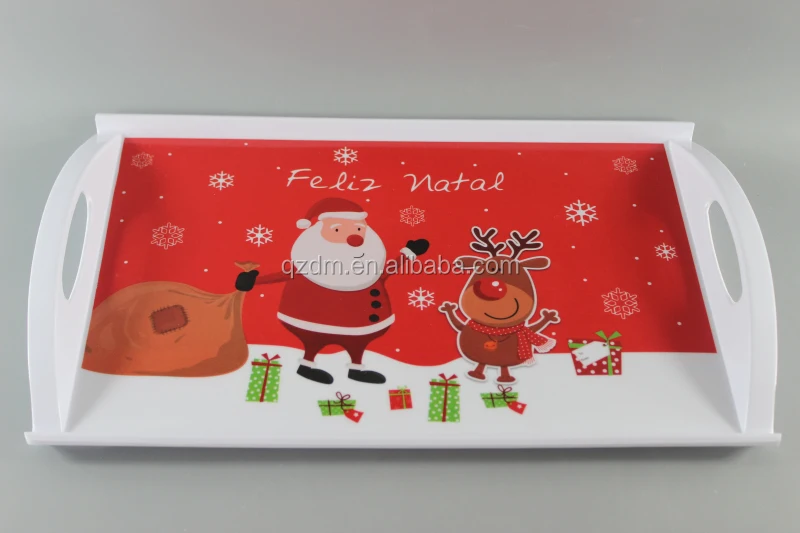 Christmas Melamine Tray Melamine Serving Tray 15inch