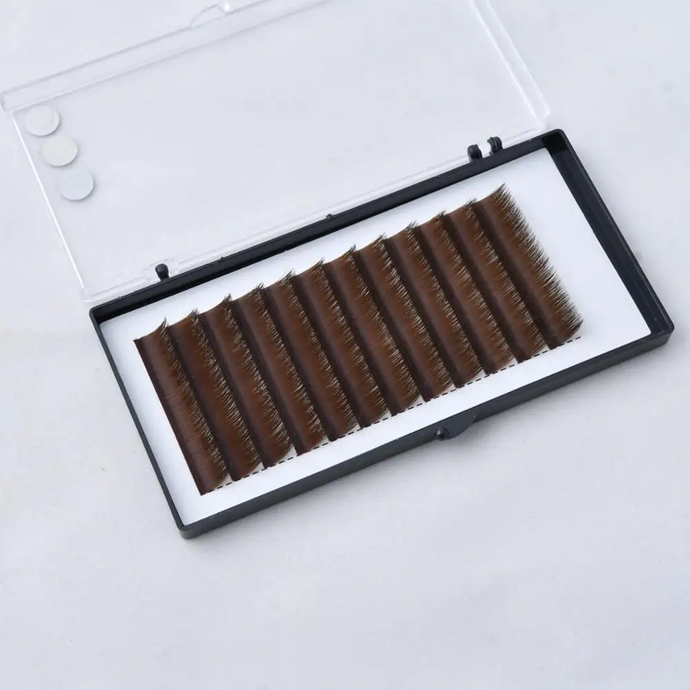 

New arrival brown color auto fan easy fanned eyelash extension