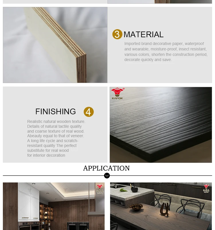 melamine plywood board for furniture