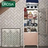 hot sale cheap decorative pattern ceramic mosaic herringbone shape mosaic tile for bathroom wall