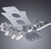 Powder Coated Steel laser cut aluminum sheet metal cutting products with clear anodizing