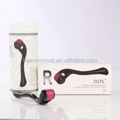 

zgts 540 Titanium dermo roller black handle Micro Needle Therapy for Skin care, Black;white;purple;green;etc.