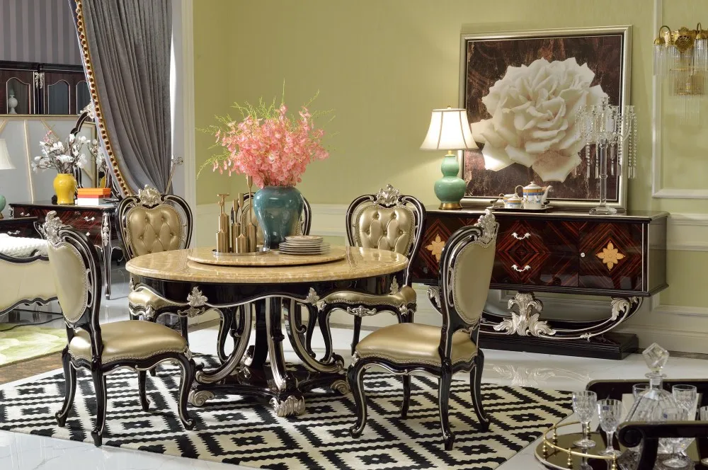 Royal Luxury Marble Top Dining Table Set,Dining Table Classic Marble Dining Table Buy Luxury