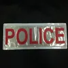 EN13356 sew on safety garment printed reflective pvc patches