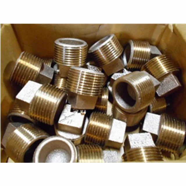 

Red Brass Threaded Cored Pipe Brass Plug-3" BRASS PLUG