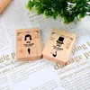 new shape wooden comb mirror