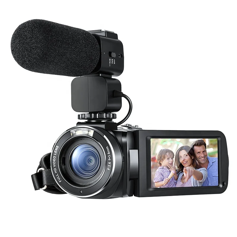 

1080P/30fps Digital Video Camera HD Camcorder Video Recording Camera Support Hot Shoe ORDRO Z20 IPS Screen Camera Photography