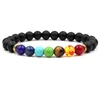 new classical 7 Chakra Bracelet Men Black Lava Healing Balance Beads Reiki Buddha Prayer Natural Stone Yoga Bracelet For Women