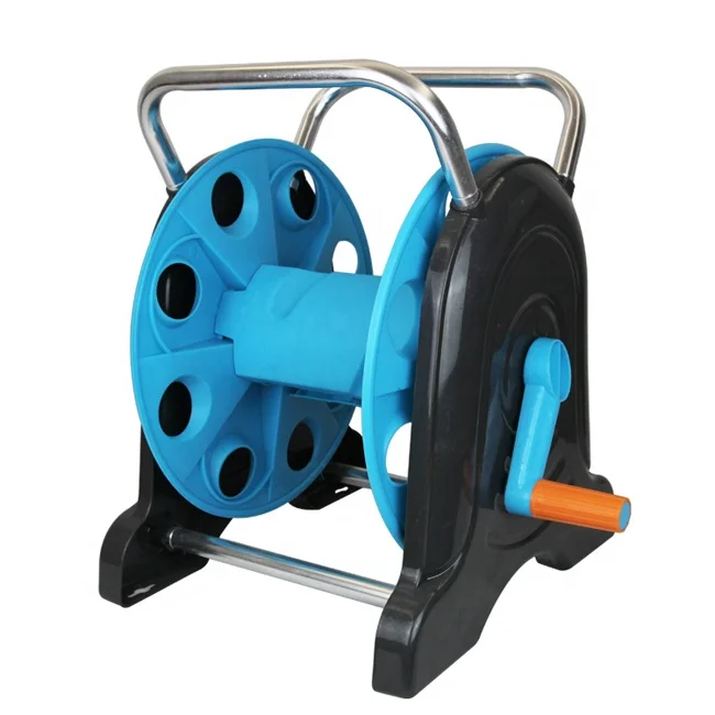 

China Seesa small portable hand crank lay flat home garden irrigation water hose reel, Customized color acceptable