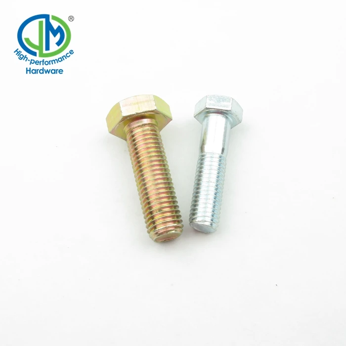
Sample Inch yellow zinc Plated carbon steel J429 grade 2 5 8 Hex bolts cap screw 