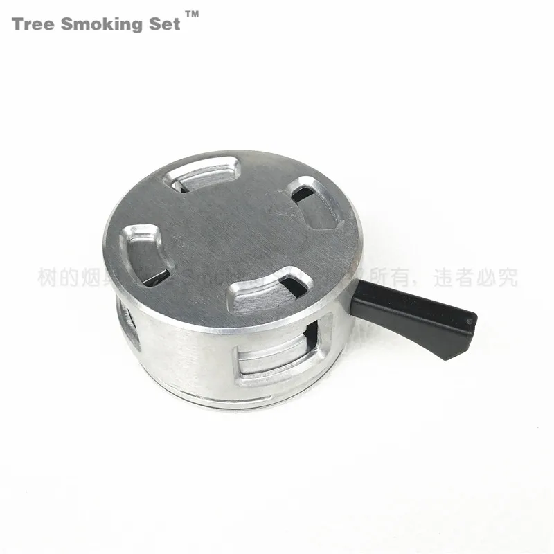 

TXI0080 big size Metal Charcoal Plate Handle Charcoal Bowl Nargile Hookah Bowl Charcoal Holder Chisha Kaloud Hookah Accessory, Silver