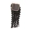Pre Plucked 4x6 5x7 8x8 Top Quality Process 9a Brazilian Hair Deep Wave Human Lace Closure