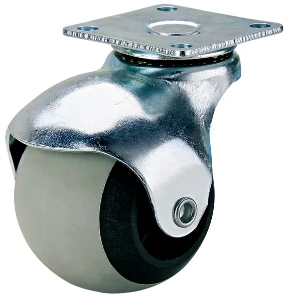 50mm Rubber/TPR Furniture Casters With Screw/2 inch Caster Wheel
