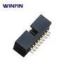 Double row 2x8 16 pins PCB Box header notch IDC Male socket straight 2.54mm pitch