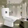 hotel bathroom ceramic high level washdown two-piece toilet gravity flushing Elongated middle east modern OEM closet