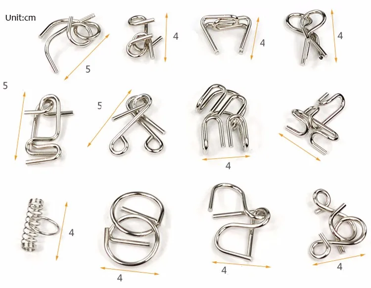 Iron Puzzle Metal Brain Teaser Puzzle 3d Metal Buy Interlocking Ring