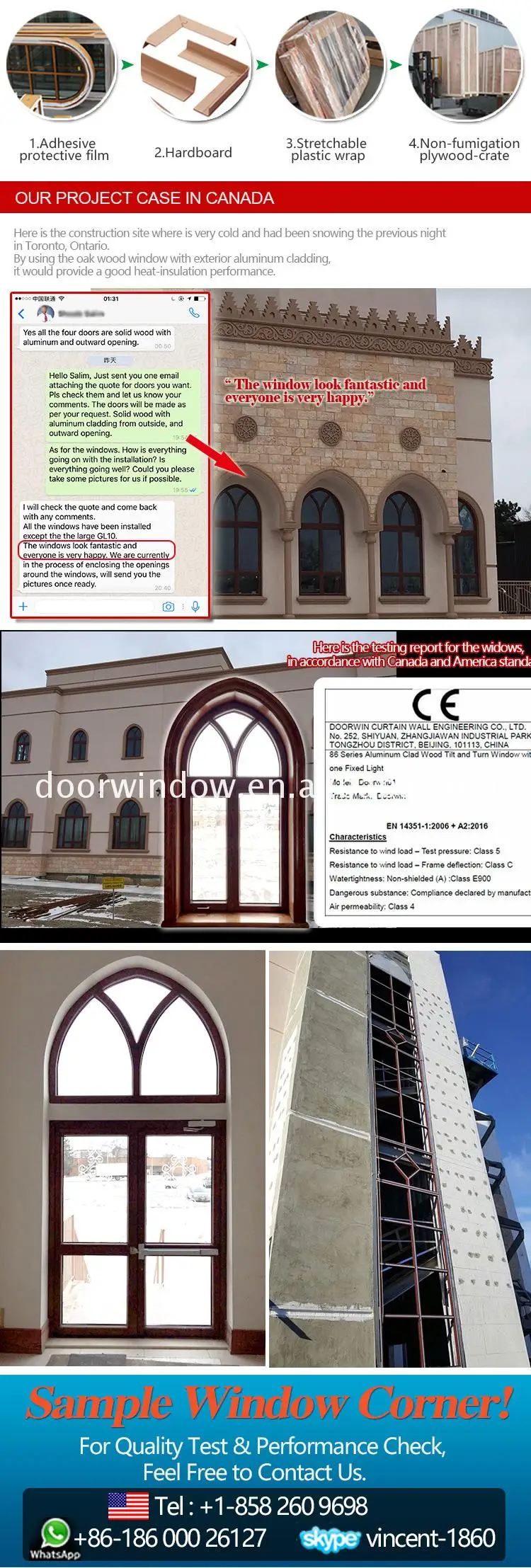 Hot selling 16 inch wide windows