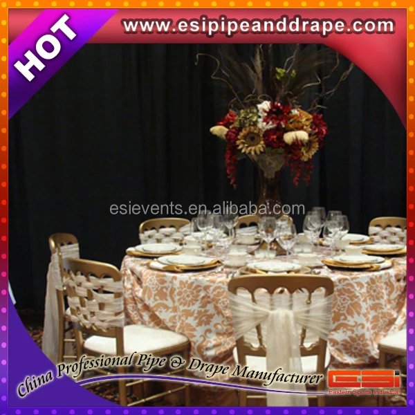 ESI new finished 2.0 telescopic aluminum Pipe and Drape for wedding, curtain stand for wedding decoration