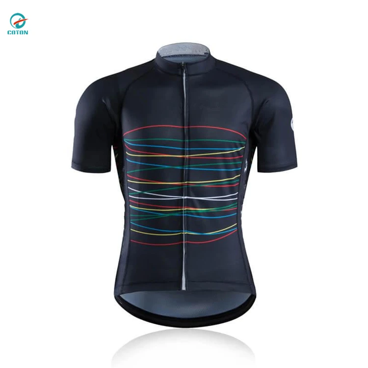 new design sublimation printed custom made mens cycling shirts