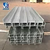 Galvanized slotted h channel post support for high way guardrail