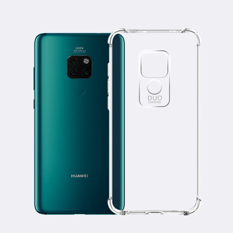 

Saiboro Transparent Bumper Case Cover For Huawei Mate 20Pro 20 X Y9 2019 Shockproof Clear Case Back Cover