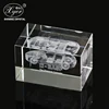 3D laser engraving car model crystal blank cube block gift for shipping company