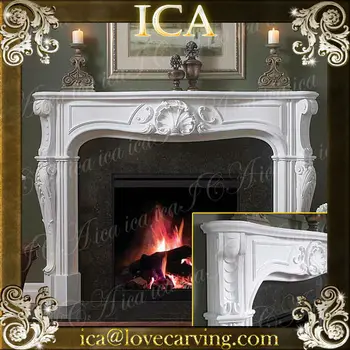White Marble Nice Fireplace Blower Fireplace Accessory Fireproof