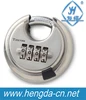 YH9234 4-Dial Combination Disc Padlock With Shielded Hardened Steel Shackle