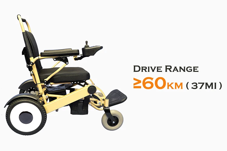 Airplane Permission Portable Lightweight Wheelchair 250w Motors Wheel