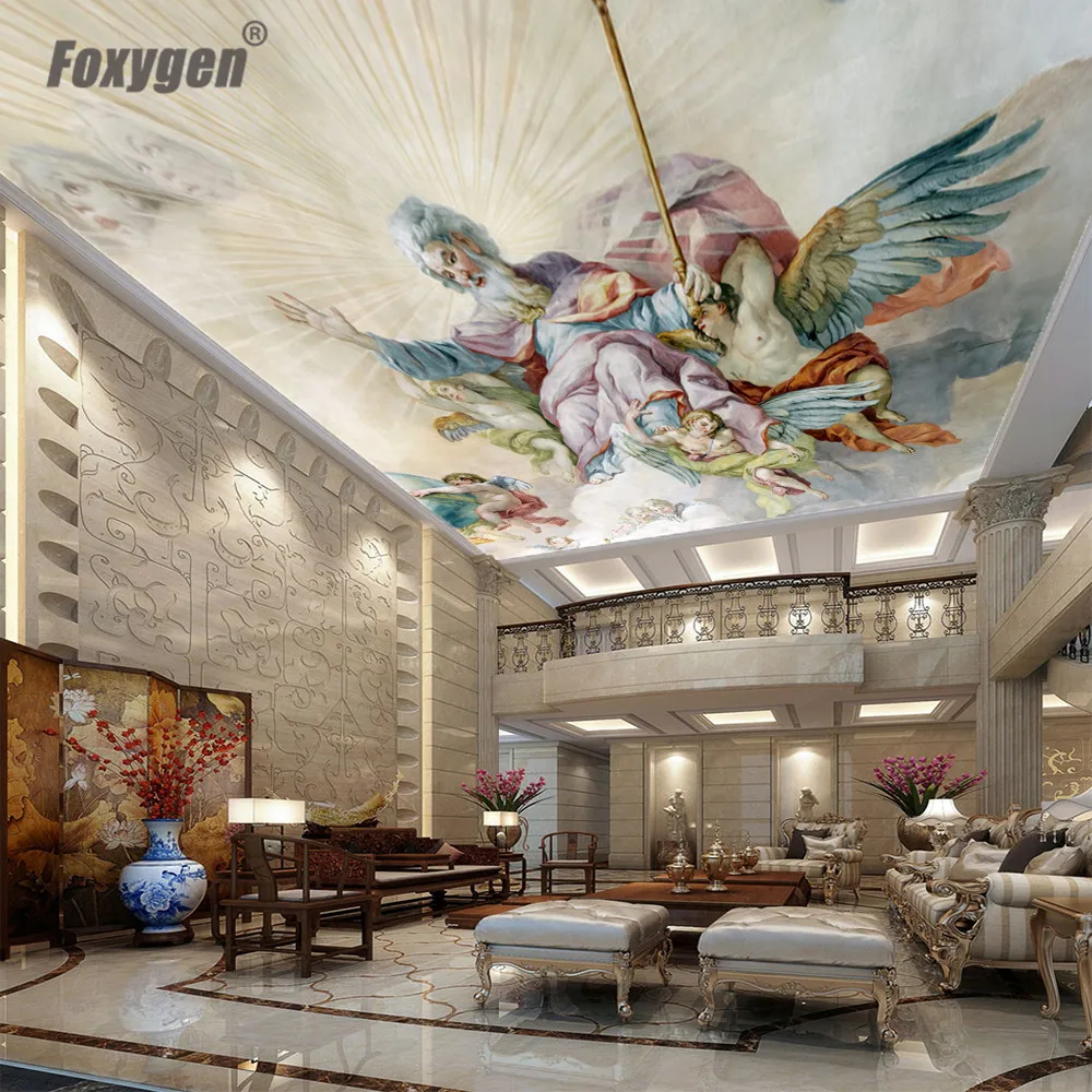 Pvc Stretch Ceiling Film In China Digital Printing Church Art