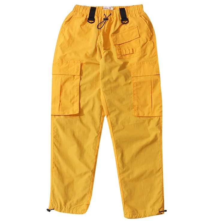 

X85836B fashion pockets man long cargo pants men's casual trousers pants, As pictures
