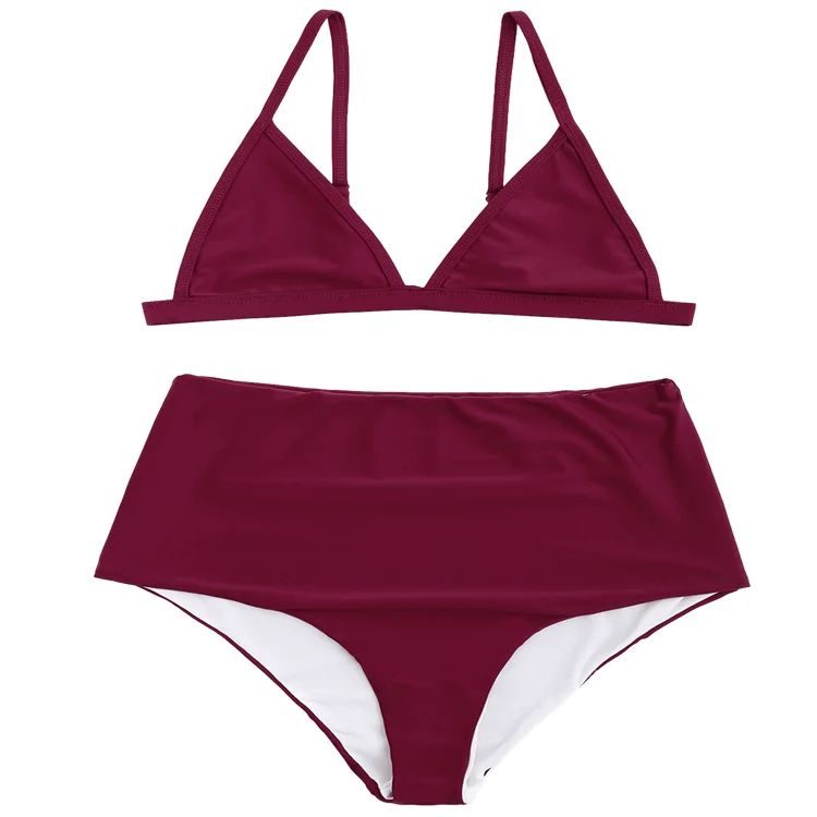 型领比基尼高腰女性比基尼两件套装 - buy 高腰比基尼,女性比基尼泳衣