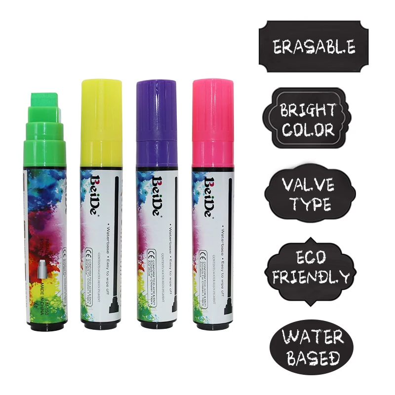 Jumbo 15mm Broad Rectangular Tip Erasable Marker Pen For Writing On