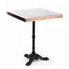YT-019 marble top square restaurant tables, faux marble multi-layer plywood small fast food restaurant table