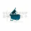 2015 New Design din rail 2 level terminal block For 025 From ULO