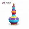 tall colorful ceramic fancy flower vase