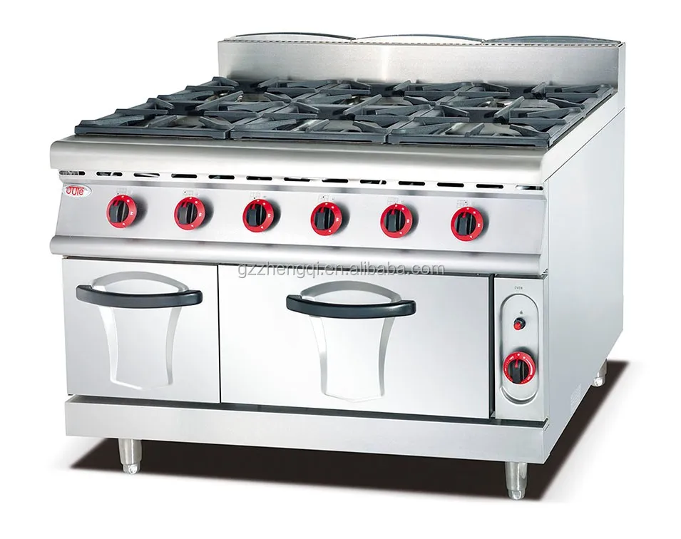 Restaurant Hotel 8 Burner Gas Range With Gas Range