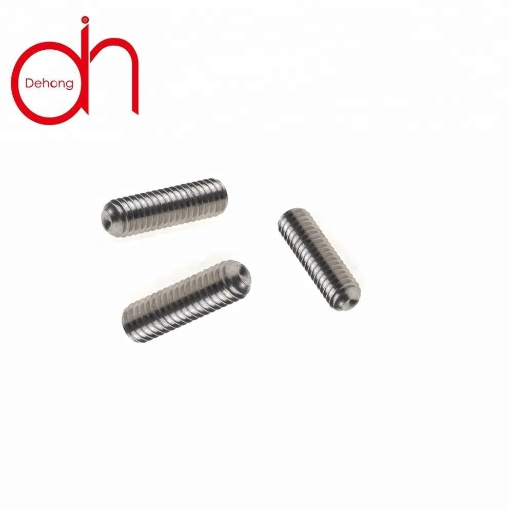 
Hot sale DIN 916 hex socket with cone point stainless steel set screws for heavy industry 