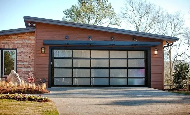 Electric Plexiglass Glass 16 Foot Residential Garage Door - Buy ...