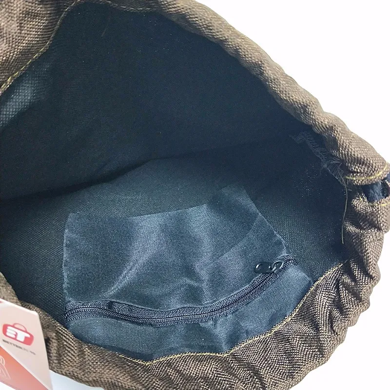 优质定制实用麻袋男士女士帆布户外抽绳袋运动背包