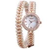 W4793 White Dial Fashion Two Line Long Chian Fashion Diamond Watches