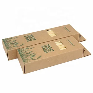 THINKGREEN EU/FDA Certificate Wholesale 100% Biodegradable Stem Insipidness Wheat Drinking Straw Products