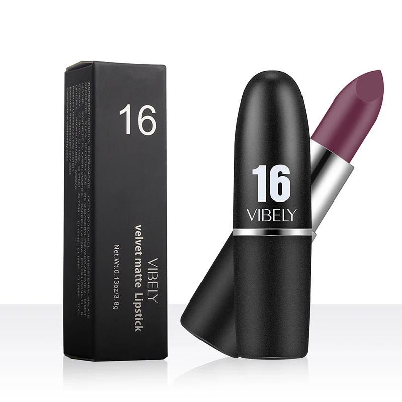 

Cheap Price Black Lipstick Bullet Lipstick Velvet Matte Lipstick, 29 colors