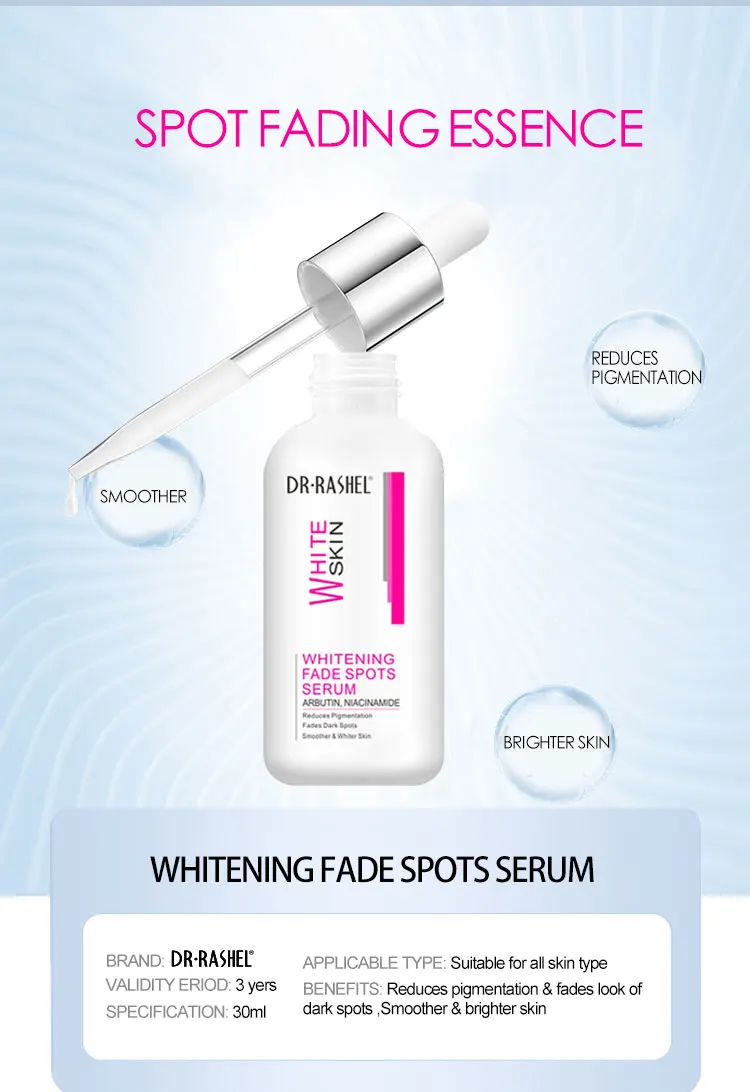 Professional Skin Care Ampoule Arbutin Niacinamide Essence Skin Whitening Serum Makeup Primer Fade Spots Serum