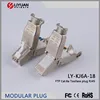 LY-KJ6A-18 Cat6A RJ45 Plug Toolless , Tool-less rj45 cat6A connector plug
