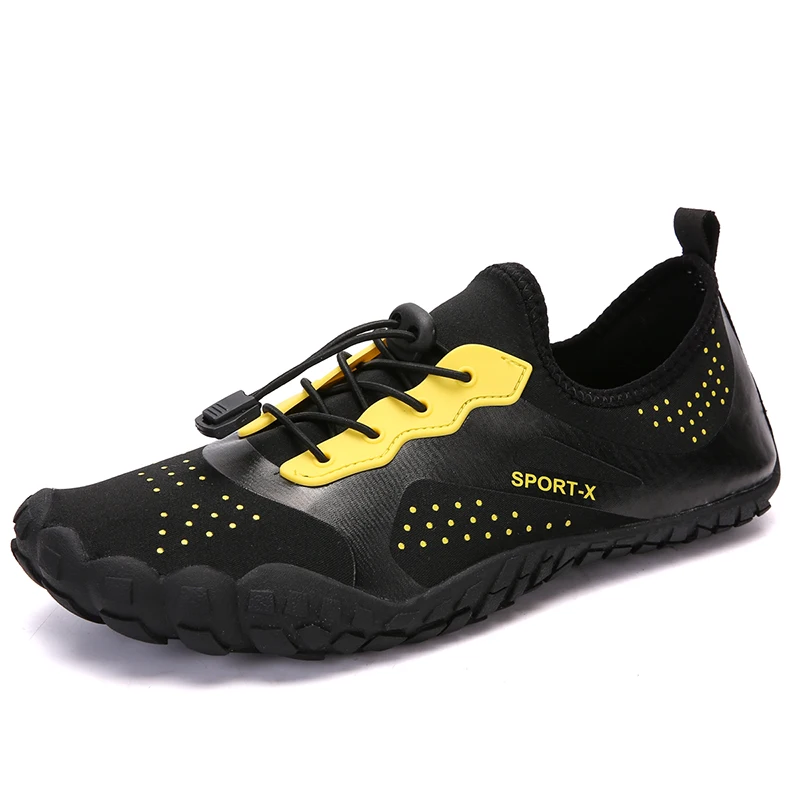 High quality stretch fabric rubber outsole five fingers quick dry water beach surf yoga swimming outdoor barefoot running shoes