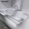 Luxury bathroom whirlpool bathtub cast iron seamless join B24510W